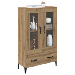 Walplus Highboard Artisan Oak 70 X 31 X 115 Cm Engineered Wood And Iron - thumbnail 3