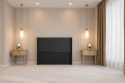 "Nexus Portofino Plush Divan, Black, 54"" Winged Hb, 2 Drawers Foot-End, Open Coil Mattress, Small Double" - thumbnail 9