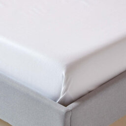Homescapes White Organic Cotton Flat Sheet 400 Thread Count, Single - thumbnail 3