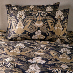 Laurence Llewelyn-Bowen Suburban Jungle Black 100% Cotton Rich Duvet Cover Set - thumbnail 4