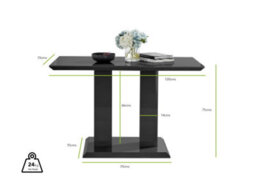 Furniturebox Uk Imperia 4 Black Dining Table And 4 Green Belgravia Black Leg Chairs - thumbnail 7