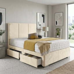 DS Living Whitehall Upholstered Cream Divan Bed Frame - Divan Bed Frame - thumbnail 4