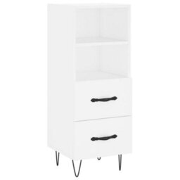 Berkfield Sideboard White 34.5X34X90 Cm Engineered Wood - thumbnail 2