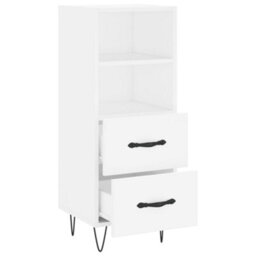 Berkfield Sideboard White 34.5X34X90 Cm Engineered Wood - thumbnail 5