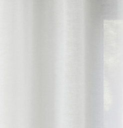"Tyrone Textiles Rhodes White Linen-Look Sheer Voile Panels - Pair 140 X 137Cm (55X54"")" - thumbnail 3