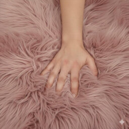 Homespace Direct Ltd Homespace Direct Luxury Faux Rabbit Fur Rug With Suede Backing Area Rug Plush Soft Accent Rug Blush Pink 60X90Cm - thumbnail 5