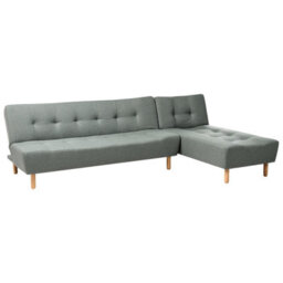 Beliani Modular Corner Sofa Bed 4 Seater Alsten Fabric Green Left Hand - thumbnail 5