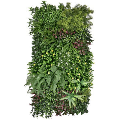 True Products Premium Artificial Green Plant Living Wall Panel 1M X 50Cm - Wonderland - image 1