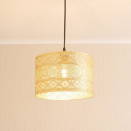 Valuelights Casablanca Gold Metal Ceiling Lamp Shade And Bulb - thumbnail 2