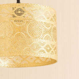Valuelights Casablanca Gold Metal Ceiling Lamp Shade And Bulb - thumbnail 4