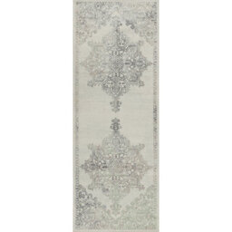 Livabliss Roma-Vintage Grey Brown Green Traditional Boho Living Dining Bedroom Rug 80 X 220 Cm Easy Care, Non Shedding - thumbnail 1