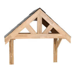 MonsterShop Solid Oak Porch Kit Door Canopy Shelter 1250mm - thumbnail 2