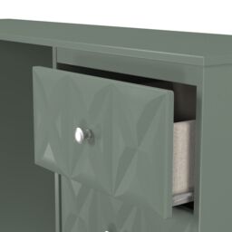 Genoa Ready Assembled Matt Green 6 Drawer Non-Extendable Dressing Table (H)785mm (W)1248mm (D)390mm - thumbnail 5