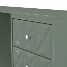 Genoa Ready Assembled Matt Green 6 Drawer Non-Extendable Dressing Table (H)785mm (W)1248mm (D)390mm - thumbnail 4