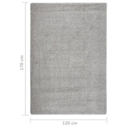 Walplus Shaggy Rug Light Grey 120X170 Cm Anti Slip - thumbnail 5