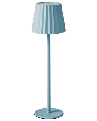 Wyld And Coco Luminahome Table Lamp Light Blue Aluminium Body Usb-Powered Indoor Outdoor Modern 12Cm X 38Cm - image 1