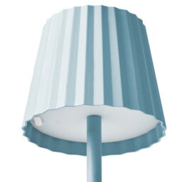 Wyld And Coco Luminahome Table Lamp Light Blue Aluminium Body Usb-Powered Indoor Outdoor Modern 12Cm X 38Cm - thumbnail 4