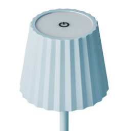Wyld And Coco Luminahome Table Lamp Light Blue Aluminium Body Usb-Powered Indoor Outdoor Modern 12Cm X 38Cm - thumbnail 5
