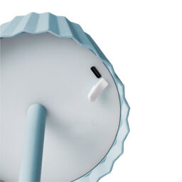 Wyld And Coco Luminahome Table Lamp Light Blue Aluminium Body Usb-Powered Indoor Outdoor Modern 12Cm X 38Cm - thumbnail 6