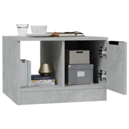 Berkfield Stylish Coffee Table Concrete Grey 50X50X36 Cm Engineered Wood - thumbnail 4