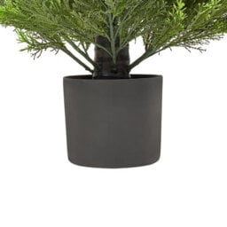 Wyld And Coco Artificial Cedar Tree 153 Cm With Realistic Textured Trunk - Indoor And Covered Outdoor Use - thumbnail 4