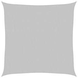 Berkfield Sun Shade Sail Light Grey 2X2 M 100% Polyester Oxford - thumbnail 2