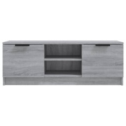 Walplus Tv Cabinet Grey Sonoma 102X35X36.5 Cm Engineered Wood - thumbnail 3
