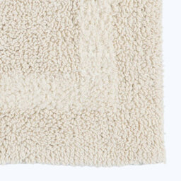 Homescapes Luxury Reversible Extra Large Bath Mat - Natural Cream - thumbnail 2