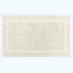 Homescapes Luxury Reversible Extra Large Bath Mat - Natural Cream - thumbnail 1