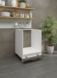 Jd Greta Adjustable Legs Kitchen Base Oven Unit 600mm Cabinet With Front 60Cm - Dark Grey Matt - thumbnail 3