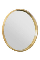 "Mirroroutlet The Naturalis - Solid Oak Round Deep Dish Framed Mirror 31"" X 31"" (80Cm X 80Cm)" - thumbnail 4