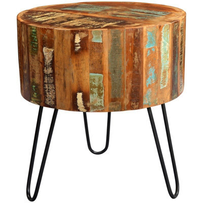 Buttercup Farm Coastal Drum Side Table - Wood - L45 X W45 X H60 Cm - image 1