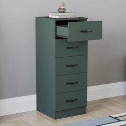 Lassic Vida Designs Riano Green 5 Drawer Narrow Chest Of Drawers (H) 900mm X (W) 345mm X (D) 360mm - thumbnail 6