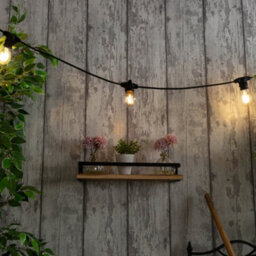 Litecraft Arnold Black Festoon Outdoor String Light Kit - thumbnail 1
