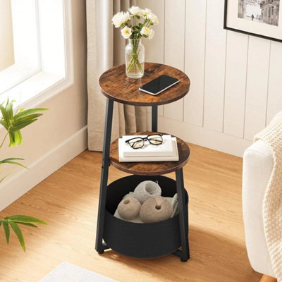 Side Table Bedside Table Accent Sofa Side Table End Table 30 X 30 X 67 Cm - image 1