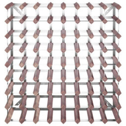 Vidaxl Wine Rack For 72 Bottles Brown Solid Wood Pine - thumbnail 4
