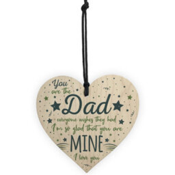 Red Ocean Dad Daddy Grandad Gift Wooden Heart Sign Birthday Gift For Dad Fathers Day Gifts For Him - thumbnail 5
