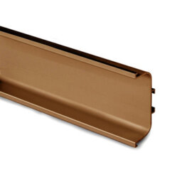 Lismore Matt Bronze Effect Bathroom Furniture Straight Finger Pull Integrated Handle Rail X (D)24mm