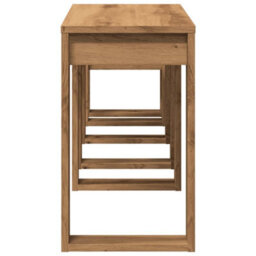 Berkfield Nest Of Tables 3 Pcs Artisan Oak Engineered Wood - thumbnail 6