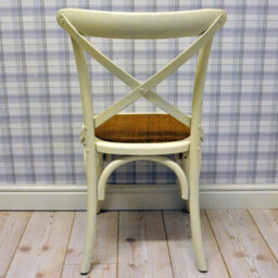 White French Cross Back Wooden Chair - thumbnail 5