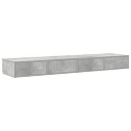 Berkfield Bed Drawers Concrete Grey 150X36,5X16,5 Cm Engineered Wood - thumbnail 8