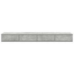 Berkfield Bed Drawers Concrete Grey 150X36,5X16,5 Cm Engineered Wood - thumbnail 6
