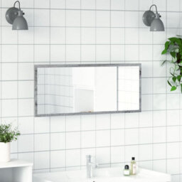Berkfield Led Bathroom Mirror Grey Sonoma 100X8.5X37 Cm Engineered Wood - thumbnail 4