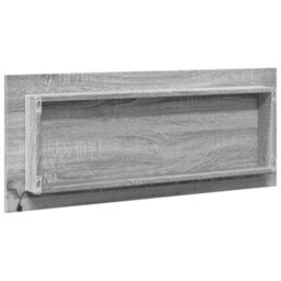 Berkfield Led Bathroom Mirror Grey Sonoma 100X8.5X37 Cm Engineered Wood - thumbnail 8