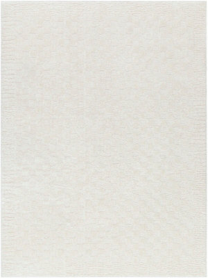 Livabliss Freud-Modern Ivory Off-White High Pile Checkered Living Dining Bedroom Rug 200 X 275 Cm Easy Care, Non Shedding - image 1