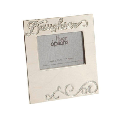 "Silver Options Photo Frame 2.5"" X 3.5"" - Daughter" - image 1