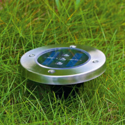 Taylor & Brown 2 Pack Solar Powered Ground Light Waterproof Garden Pathway Lights With 3 Leds For Home, Yard, Driveway, Lawn - thumbnail 6
