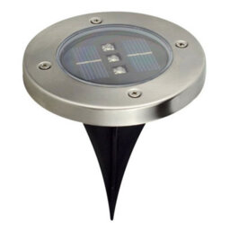 Taylor & Brown 2 Pack Solar Powered Ground Light Waterproof Garden Pathway Lights With 3 Leds For Home, Yard, Driveway, Lawn - thumbnail 5