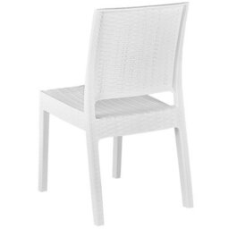 Beliani Set Of 4 Garden Chairs Fossano Synthetic Material White - thumbnail 5