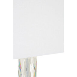 Orsina Shiny Crystal Table Lamp With Textured Base, Decorative Illuminant For Bedroom, Luminous Accent Light - thumbnail 4